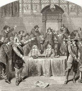 Eliot defendendo os direitos da Câmara dos Comuns, de &39;London Pictures: Drawn with Pen and Pencil&39;, do Rev. Richard Lovett, publicado em 1890 de English School